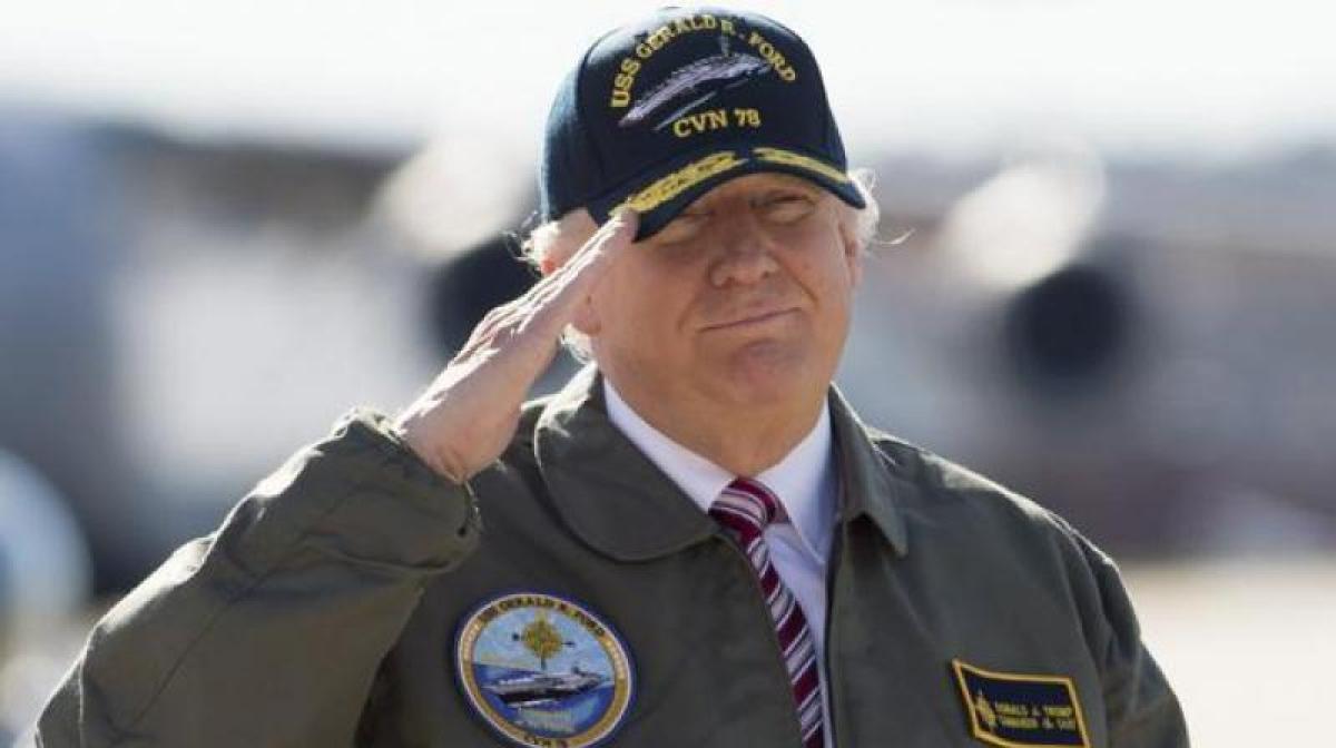 Trump pushes for more military spending, plans major explansion of navy